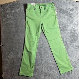 Miraclebody By Miraclesuit Women’s Green Straight Leg Katie Jeans Pants Size 10
